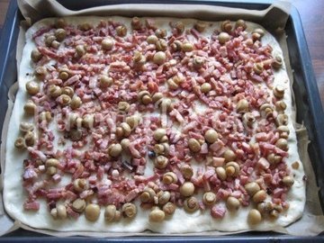Пирог с луком-пореем, Lauchkuchen - шаг 10