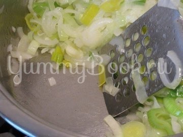 Пирог с луком-пореем, Lauchkuchen - шаг 4