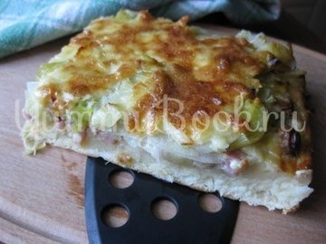 Пирог с луком-пореем, Lauchkuchen - шаг 15