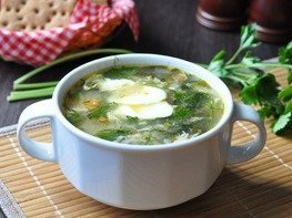 Зеленый суп с щавлем
