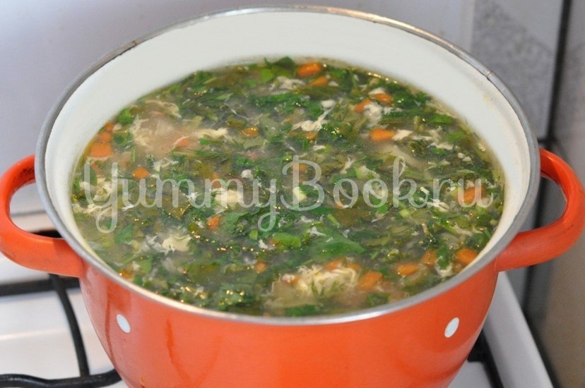 Зеленый суп с щавлем - шаг 9
