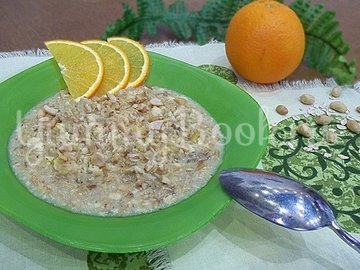 Овсяная каша с апельсином и арахисом - шаг 7