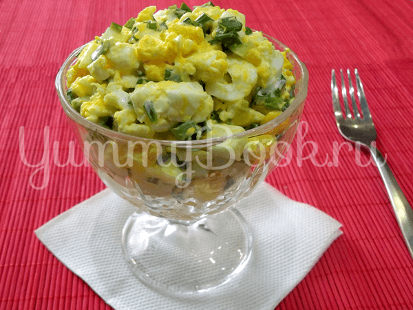 Салат с луком и яйцом пашот - шаг 7
