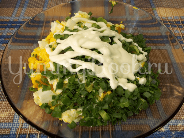 Салат с луком и яйцом пашот - шаг 6
