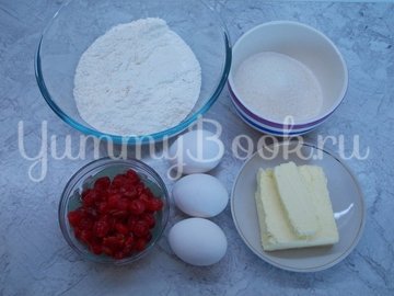 Ванильный кекс с сушеными вишнями - шаг 1