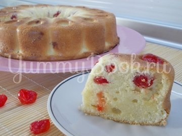 Ванильный кекс с сушеными вишнями - шаг 7