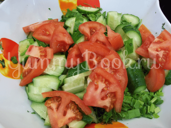 Свеженький овощной салат - шаг 6