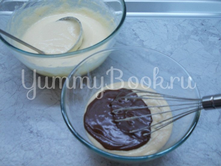 Ванильный кекс с влажной шоколадной начинкой - шаг 6