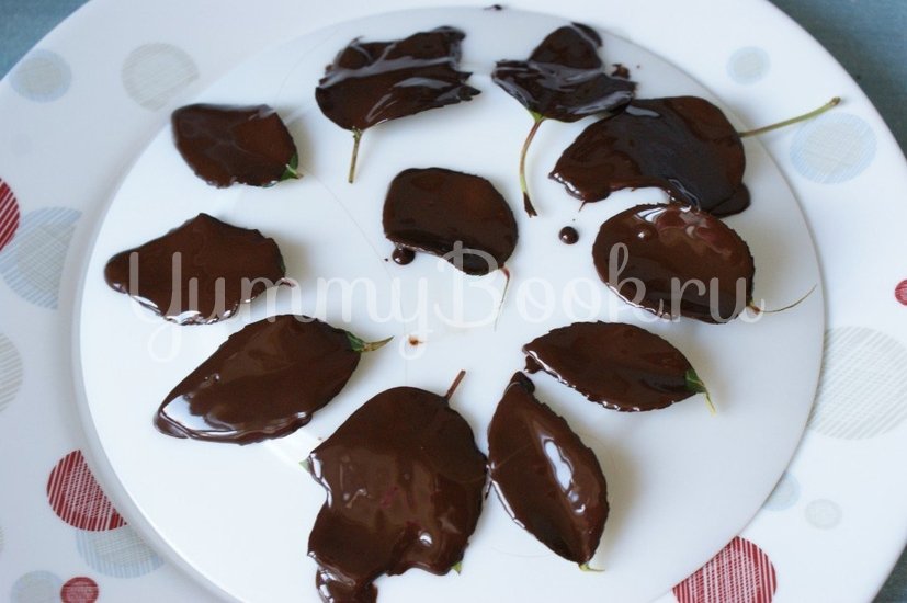 Шоколадные листики - шаг 4