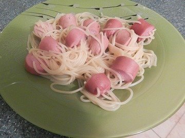 Спагетти в сосисонах