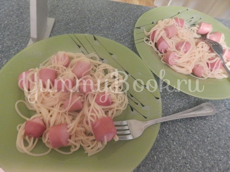 Спагетти в сосисонах - шаг 5