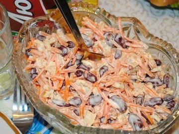 Пикантный салат «Фасолинка»