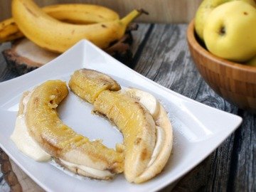 Жареные бананы с сыром