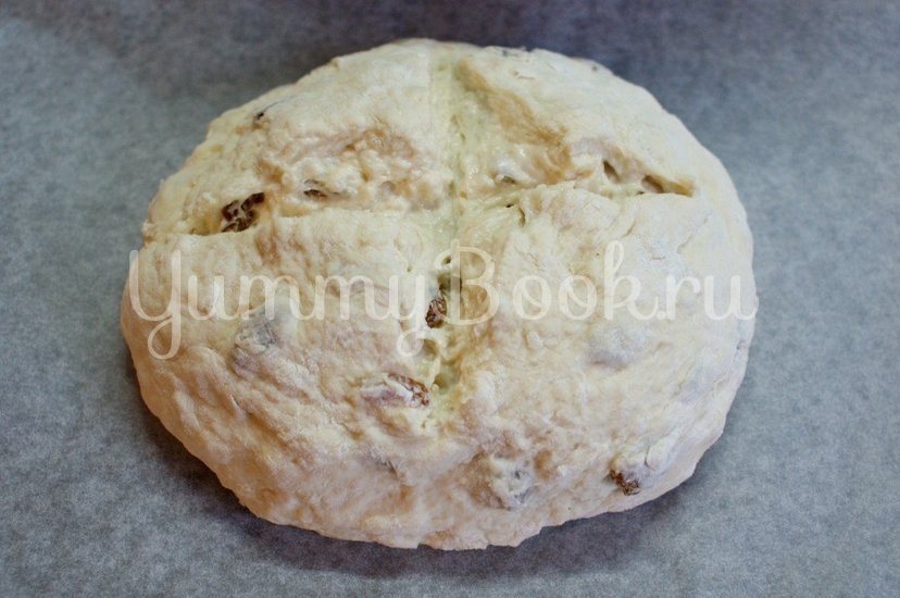 Содовый хлеб с изюмом - шаг 3