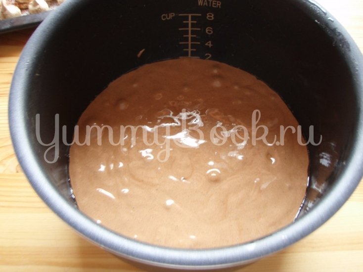 Торт «Шоколадно-кофейный со сливочно - творожным кремом и безе» - шаг 4