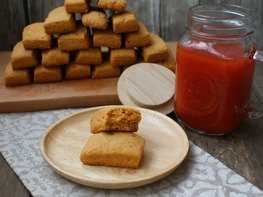 Постное печенье на томатном соке