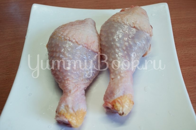 Куриные ножки с сыром в слоеном тесте - шаг 1