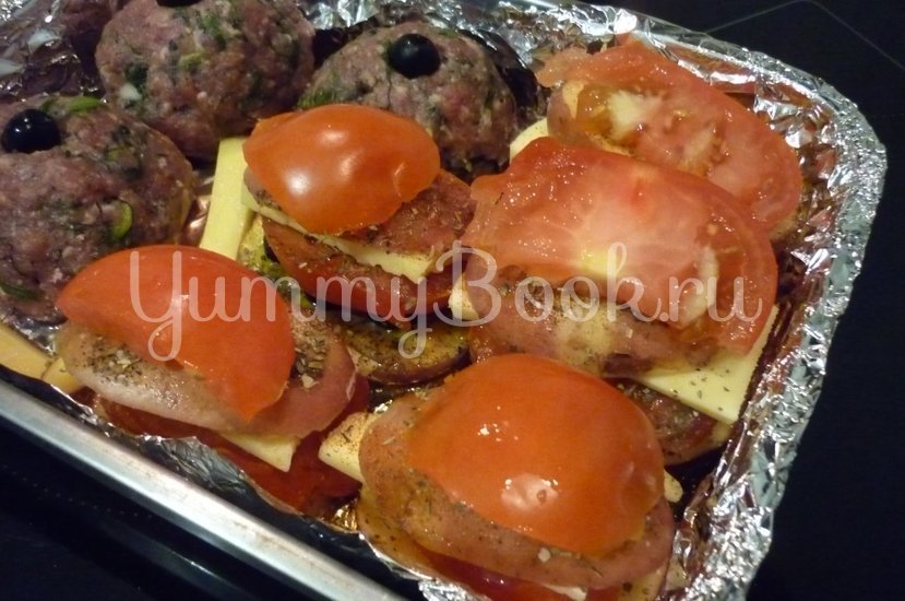 Картофель, запечённый с помидором, маслинами и сыром - шаг 16