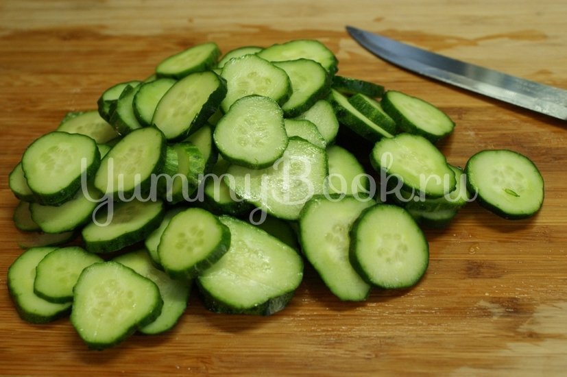 Салат овощной с сулугуни - шаг 3