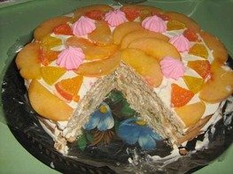 Торт творожно-фруктовый