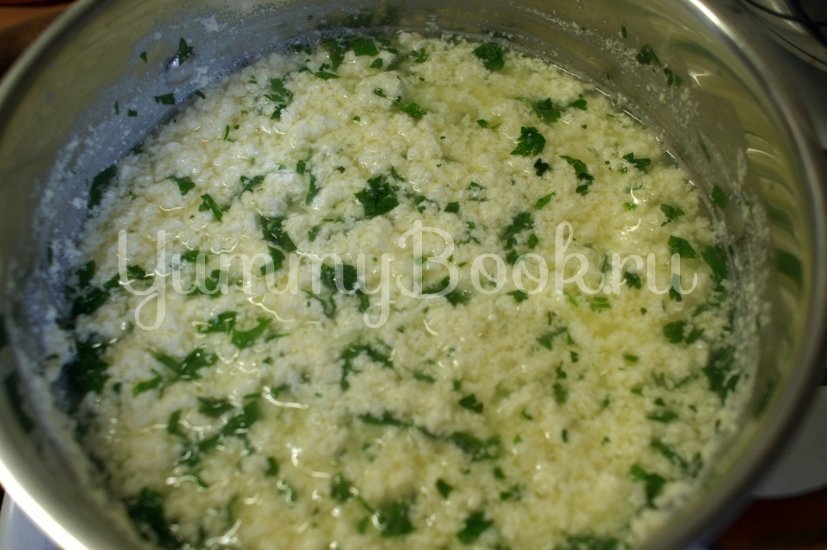 Домашний сыр с зеленью - шаг 6
