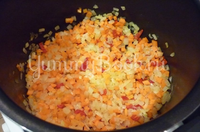 Пряный рис с тыквой и овощами - шаг 7