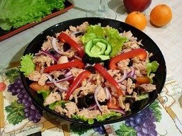 Лёгкий салат с тунцом "Искушение"