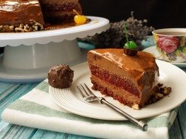 Муссовый торт "Вишня с шоколадом"