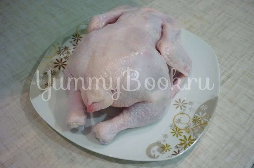 Нежная фаршированная курица без костей - шаг 7
