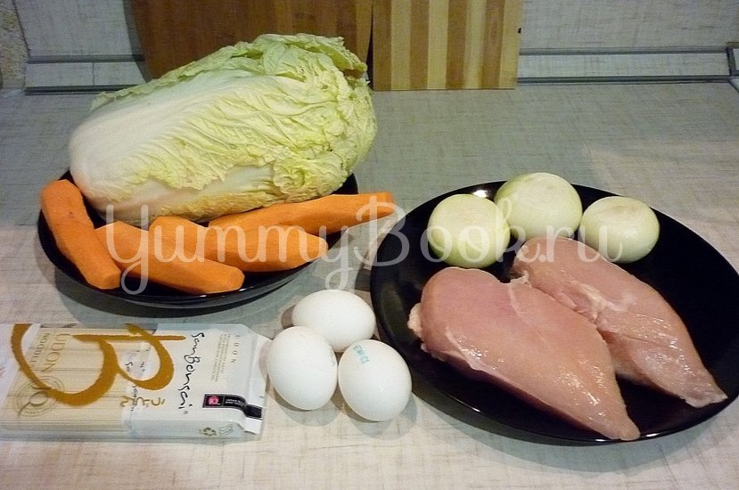 Куриный суп с лапшой, имитирующий японскую кухню - шаг 1