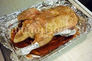 Утка, запечённая со сливами и яблоками - шаг 5