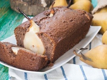 Шоколадный кекс с грушами - простой и вкусный рецепт с пошаговыми фото