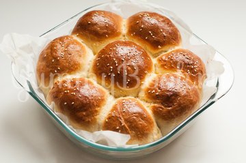 Итальянские булочки Данубио с сыром и ветчиной - шаг 14