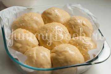 Итальянские булочки Данубио с сыром и ветчиной - шаг 13
