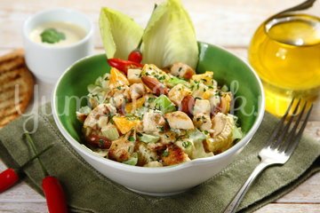 Салат с курицей и мандаринами - шаг 4