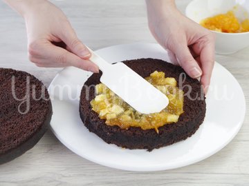 Шоколадный праздничный новогодний торт - шаг 3
