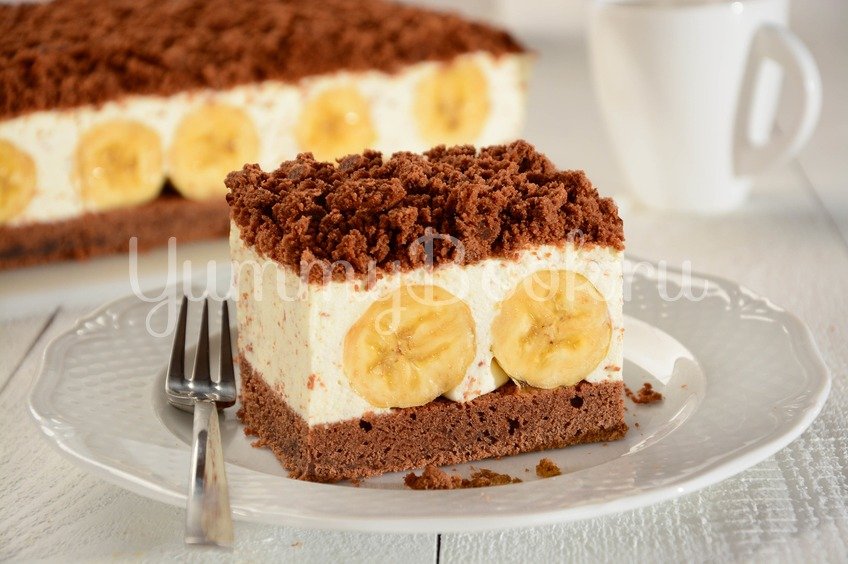 Банановый торт - вкусный рецепт с пошаговым фото