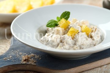 Овсянка с йогуртом и апельсином - шаг 3