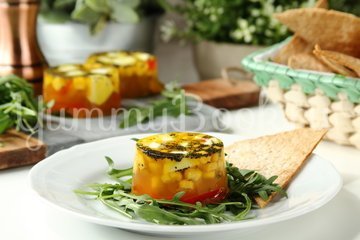 Заливное из овощей с сыром Моцарелла - шаг 5