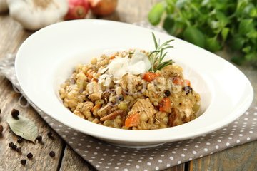 Кашотто из перловой крупы с индейкой - шаг 4