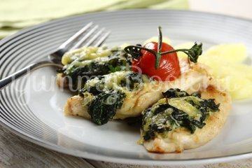 Курица, запеченная со шпинатом - шаг 4