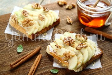 Тосты с грушей и медом - шаг 4
