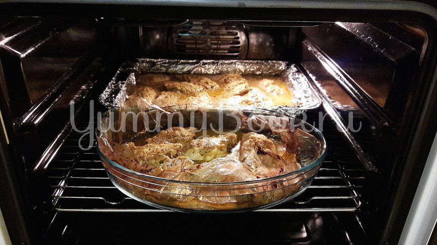 Куриные филе и бёдра в маринаде из киви и чеснока - шаг 10