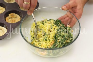 Тарталетки с лососем и шпинатом - шаг 3