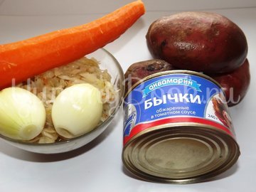 Щи-уха с бычками - шаг 1