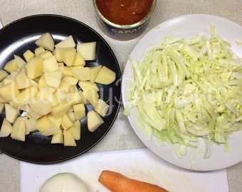 Щи из рыбной консервы - шаг 1