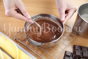 Блины с крем-сыром и шоколадом - шаг 6