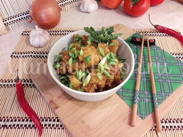 Картофель с соевым соусом и кунжутом - шаг 10
