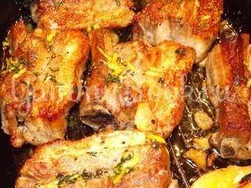 Свиные ребрышки с лимонной цедрой, кориандром и мятой - шаг 13