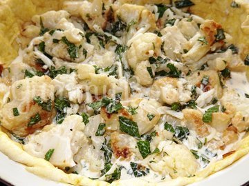 Пирог с цветной капустой и мятой - шаг 11